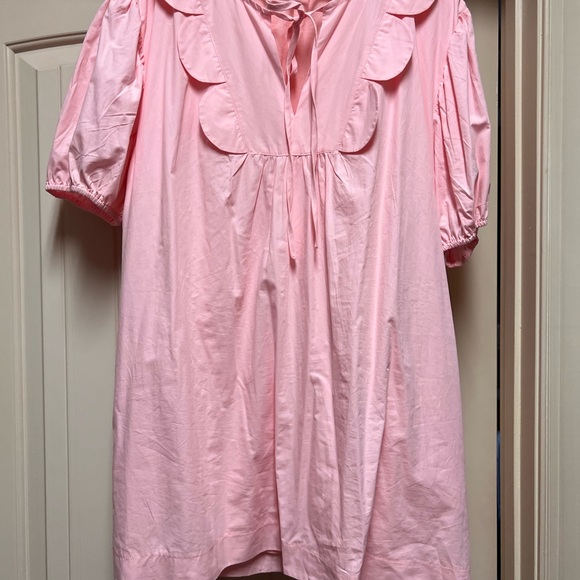 So Me Pink Puff Sleeve Babydoll Dress - Picture 2 of 5